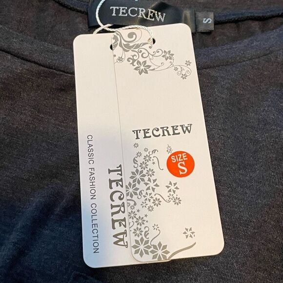 Halogen Back Keyhole Tank Top Grey Beluga Lightweight Knit Sleeveless Crewneck S - Picture 7 of 9